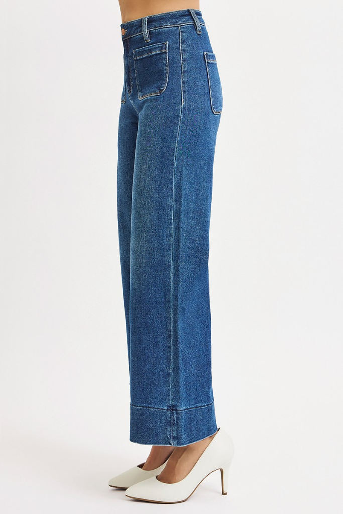 Rory Wide Leg Jeans-  Dark Wash