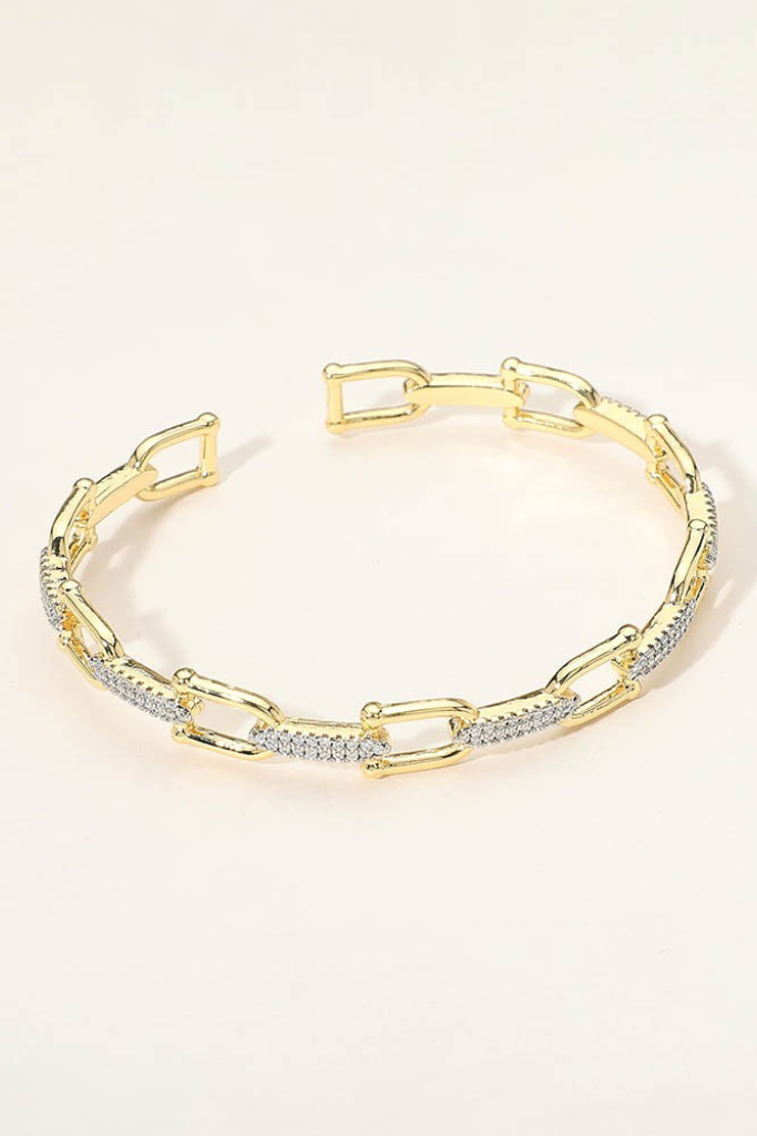 Carsyn Horsebit Cuff Bracelet - Gold