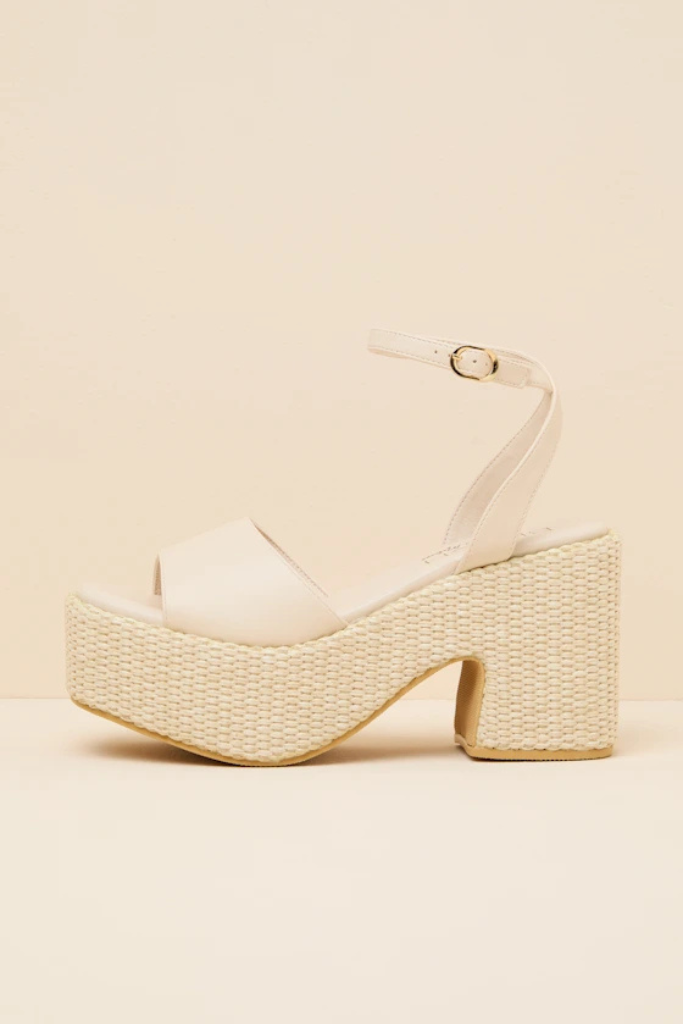 Matisse Arden Platform Sandal - Ivory