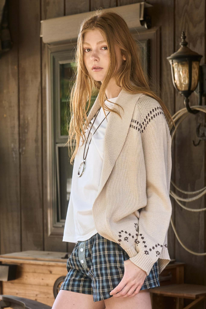 Barn Babe Cardigan - Beige