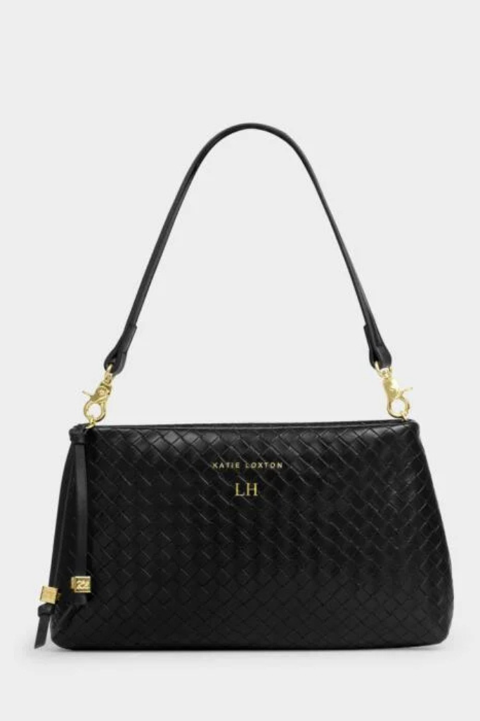 KL Nova Woven Clutch - Black