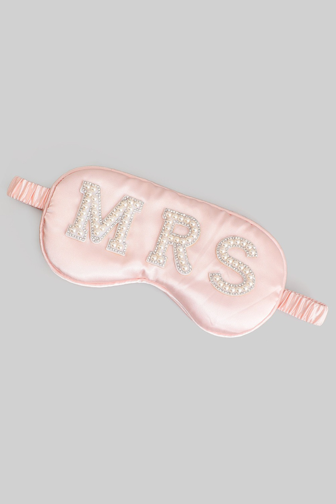 Mrs. Rhinestone Sleep Mask - Pink