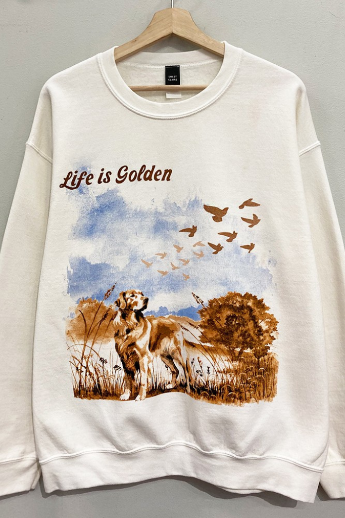 Life is Golden Sweatshirt - Cream