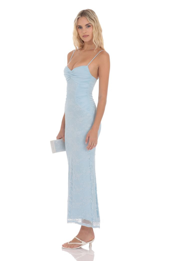 Honest Heart Maxi Dress - Light Blue
