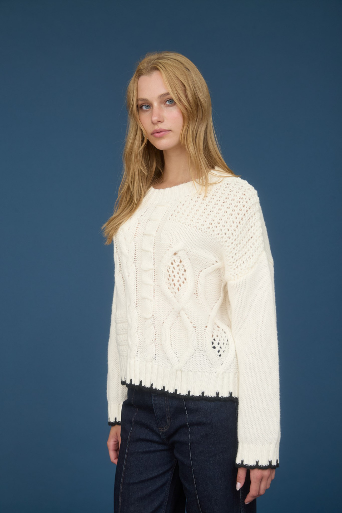 Perfect Pace Sweater - Cream