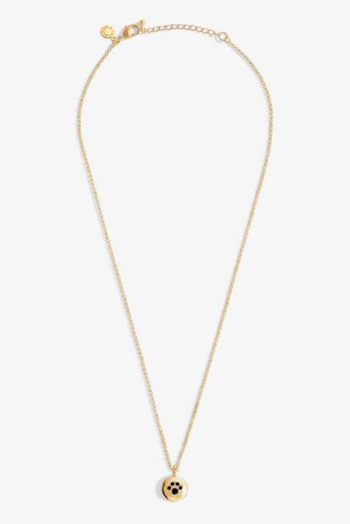 A Little "Paw Print" Necklace - Gold