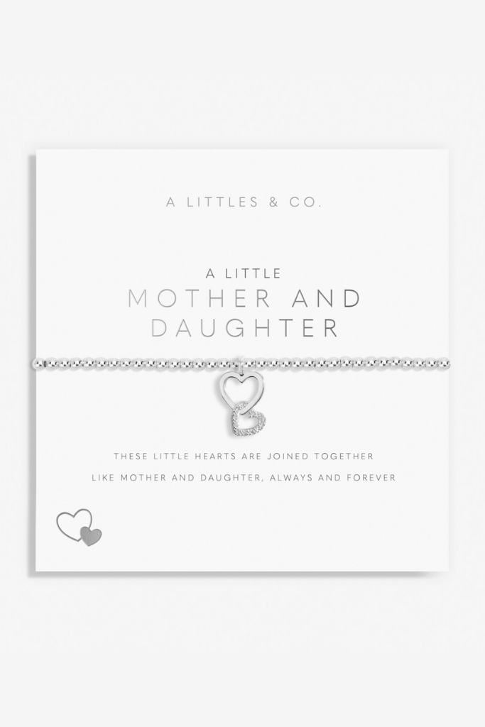 A Little &#039;Mother And Daughter&#039; Bracelet- Silver
