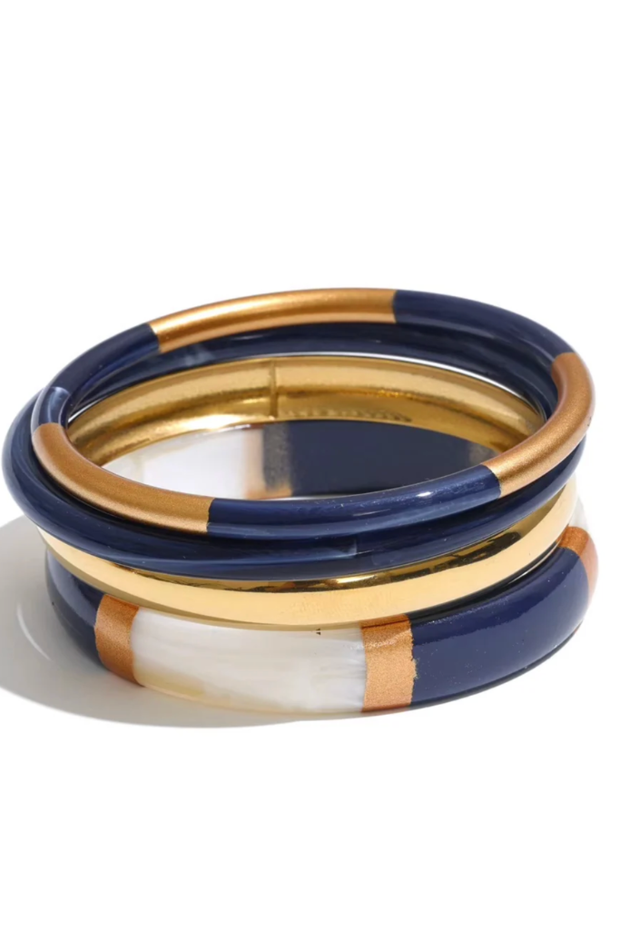 The Socialite Bangle Set - Blue
