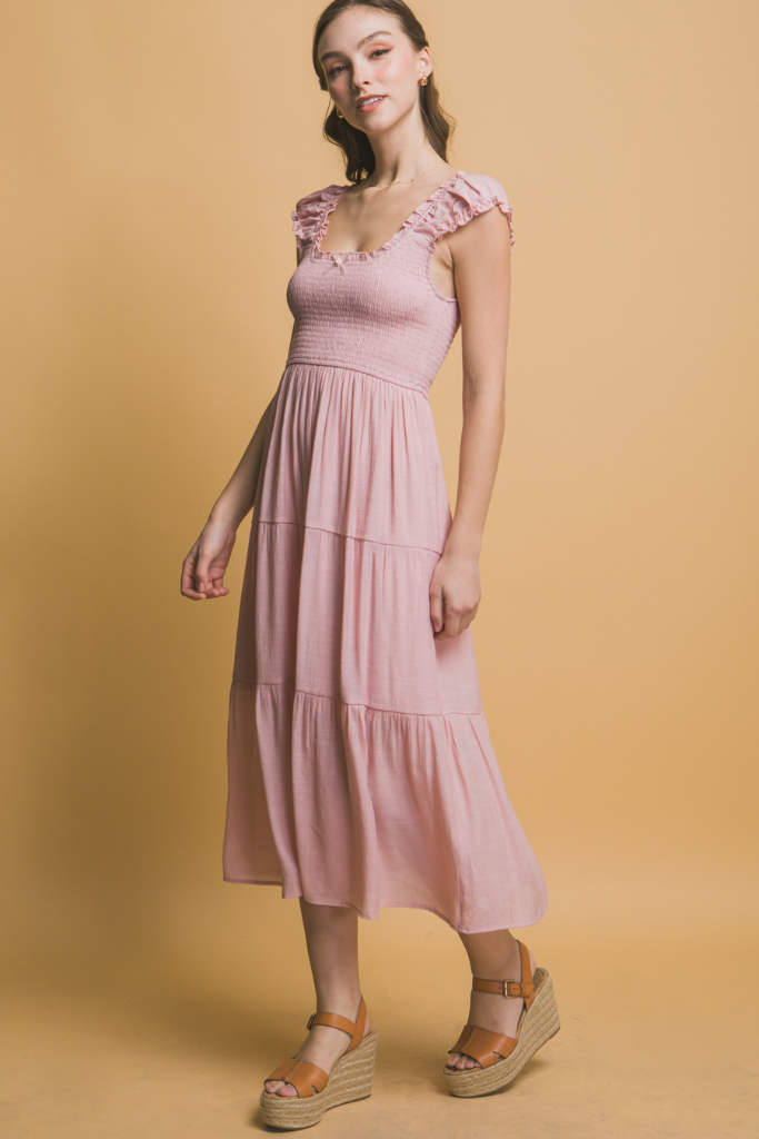 Last Wish Maxi Dress - Pink