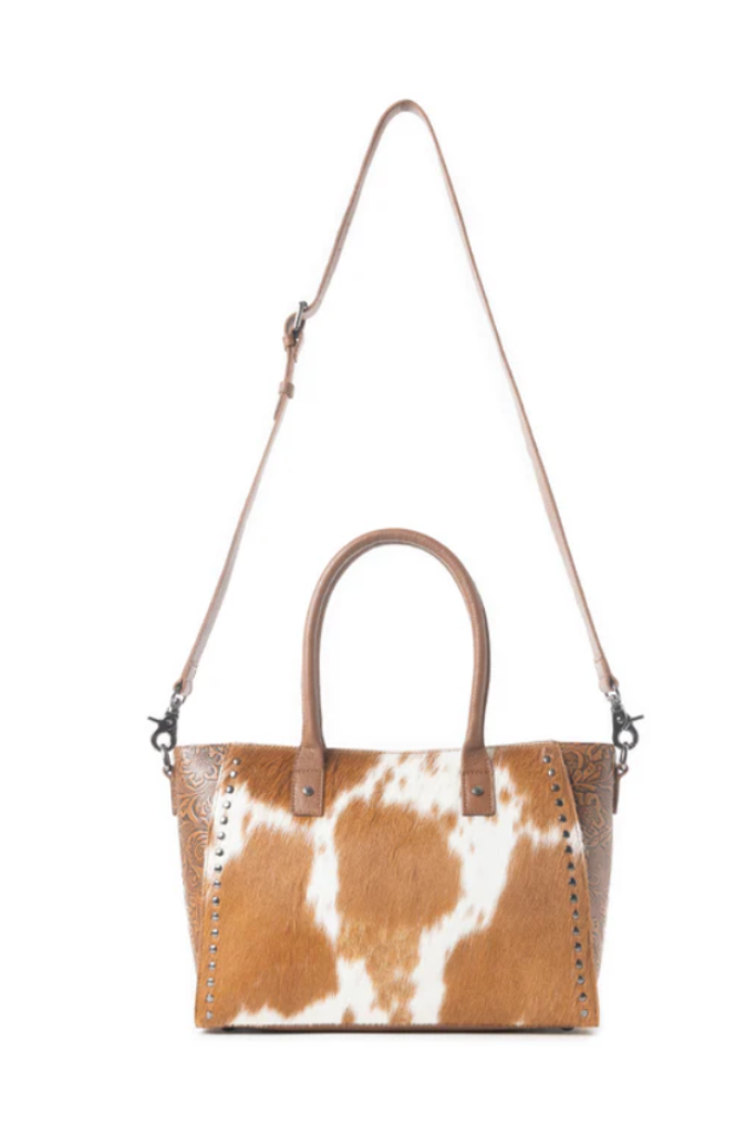 Myra Western Belle Bag -Chestnut & Pea