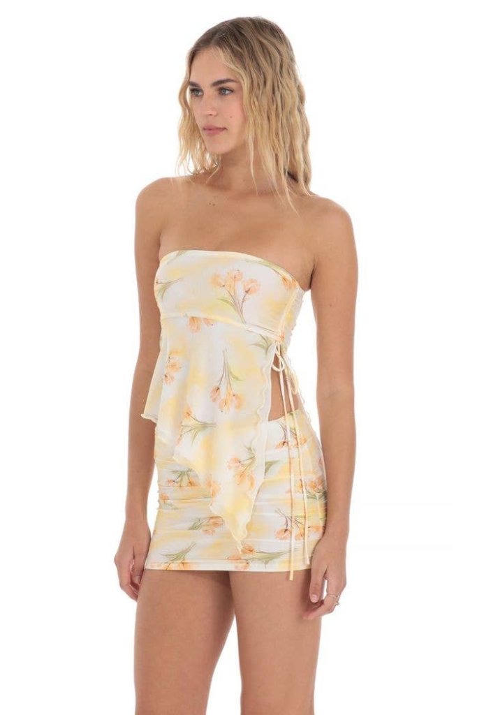 Frannie Mesh Set - White/Yellow