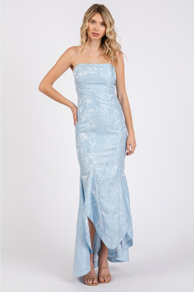 Bring Color Maxi Dress- Light Blue