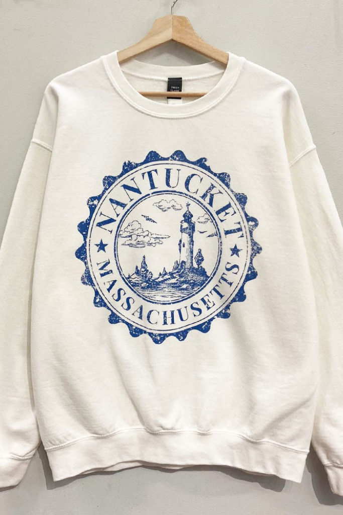 Nantucket graphic Sweatshirt - Cream