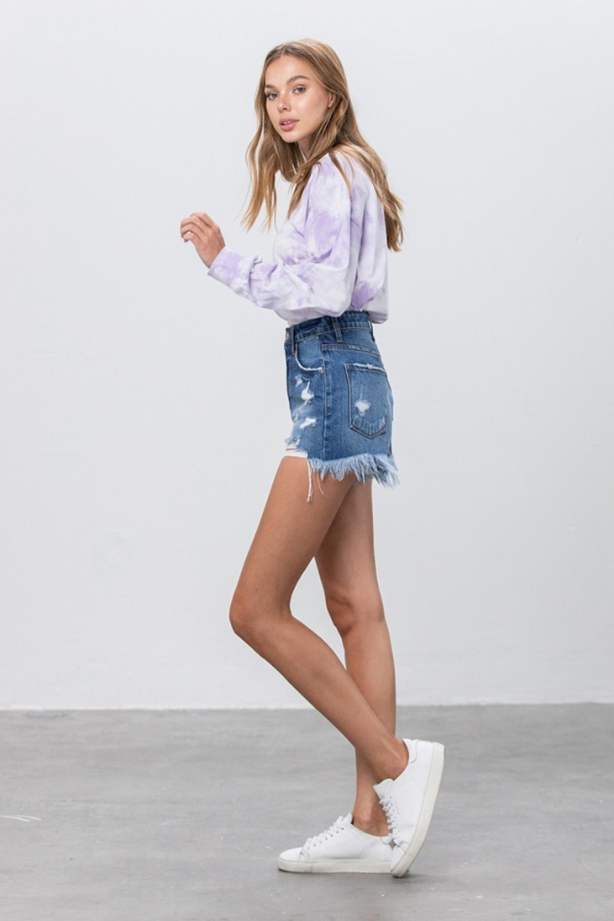 Becoming Her Denim Shorts - Medium Wash