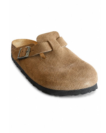 Birkenstock Boston Suede Leather - Dark Tea