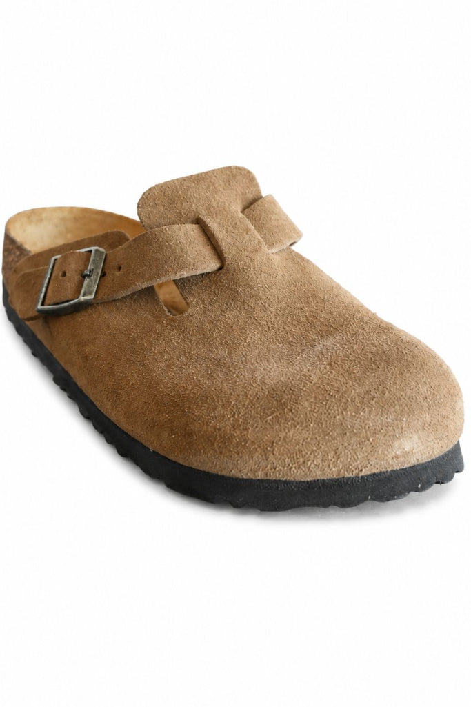 Birkenstock Boston Suede Leather - Dark Tea
