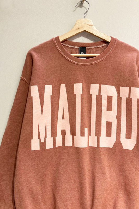 Malibu Graphic Sweatshirt - Mauve