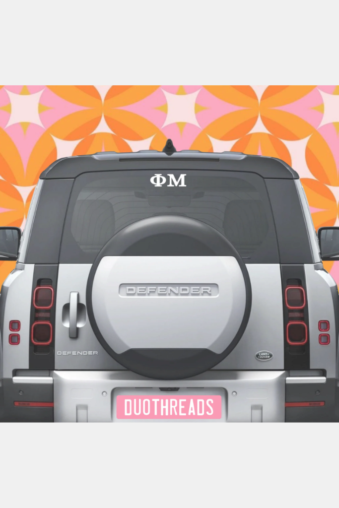 Sorority Car Decal