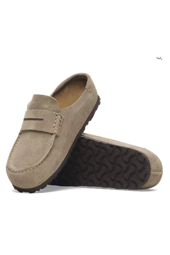 Birkenstock Naples Suede Clog - Taupe