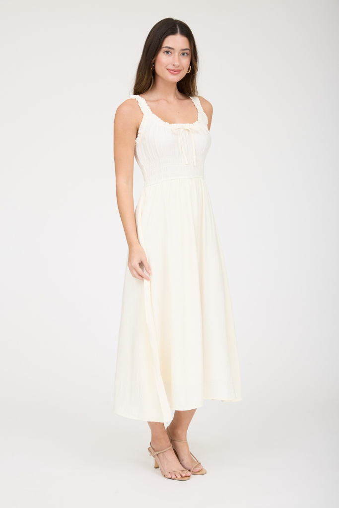 Abbigail Midi Dress - Ivory