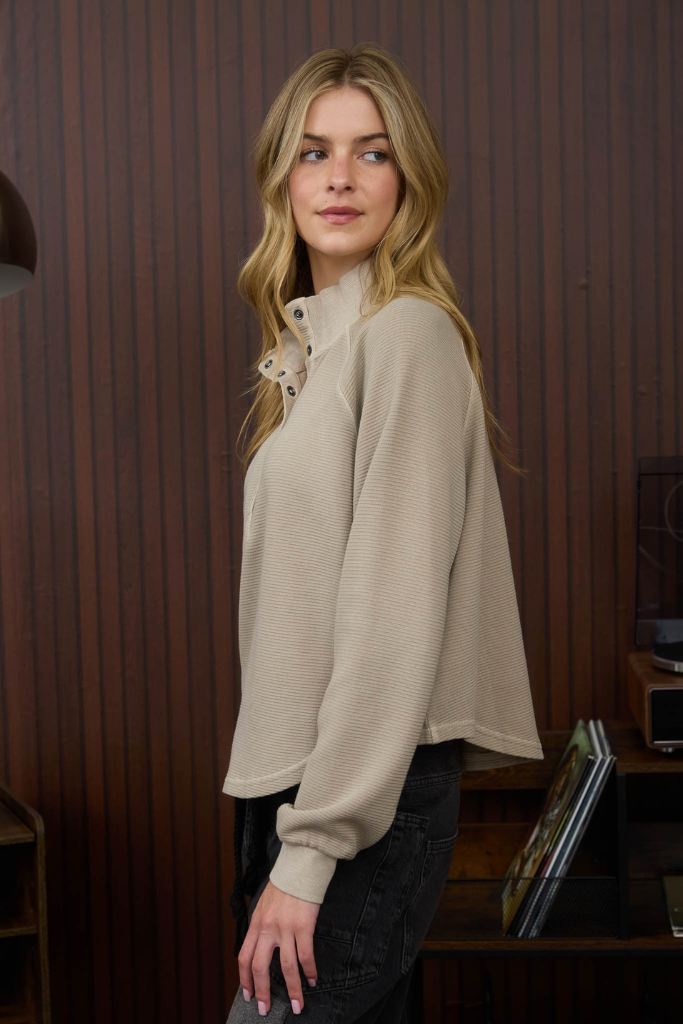 Aiden Henley Top - Tan