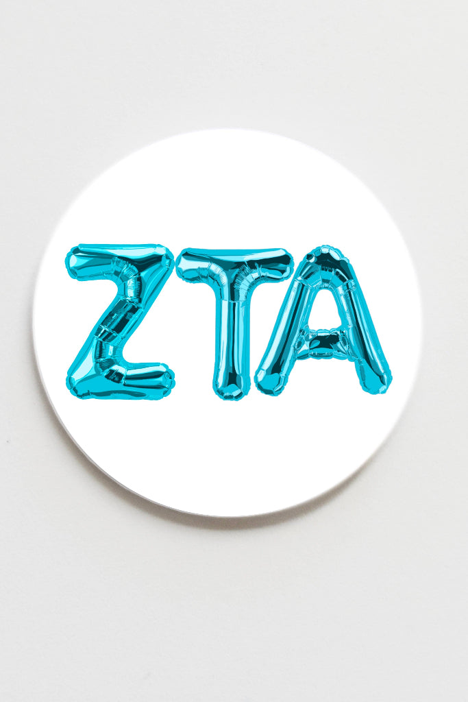 Zeta Tau Alpha Greek Balloon Button - 3.00 inch