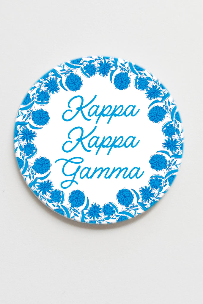 Kappa Kappa Gamma Flower Ring Button- 2.25 inch