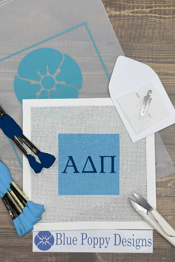 Alpha Delta Pi 4x4 Needlepoint Kit