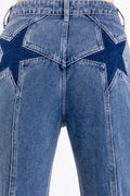Be Free Straight Leg Jeans- Dark Denim