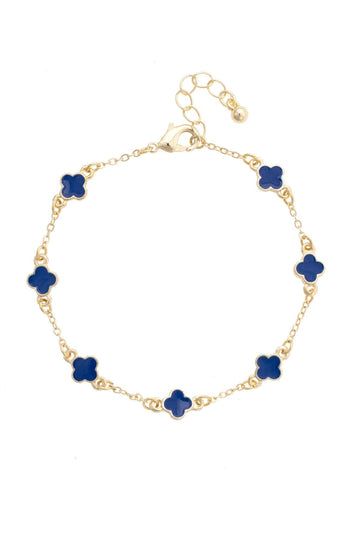 Canvas Style - Margaret Dainty Clover Bracelet