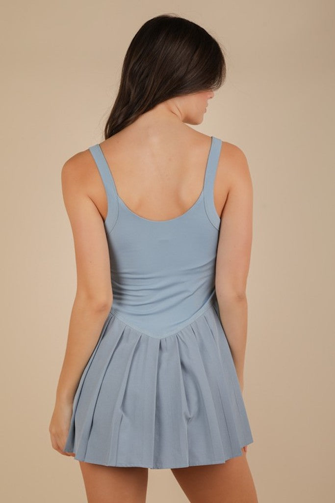 Love Me Not Active Dress- Blue