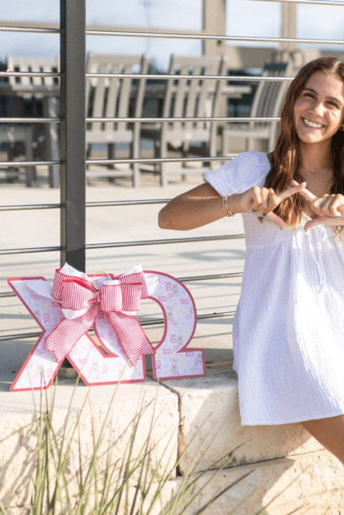 Chi Omega Door Hanger