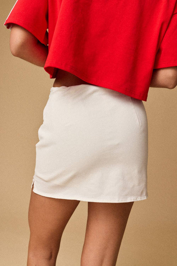 The Weekend Mini Skort - White