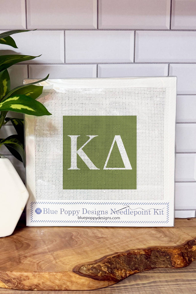 Kappa Delta 4x4 Needlepoint Kit
