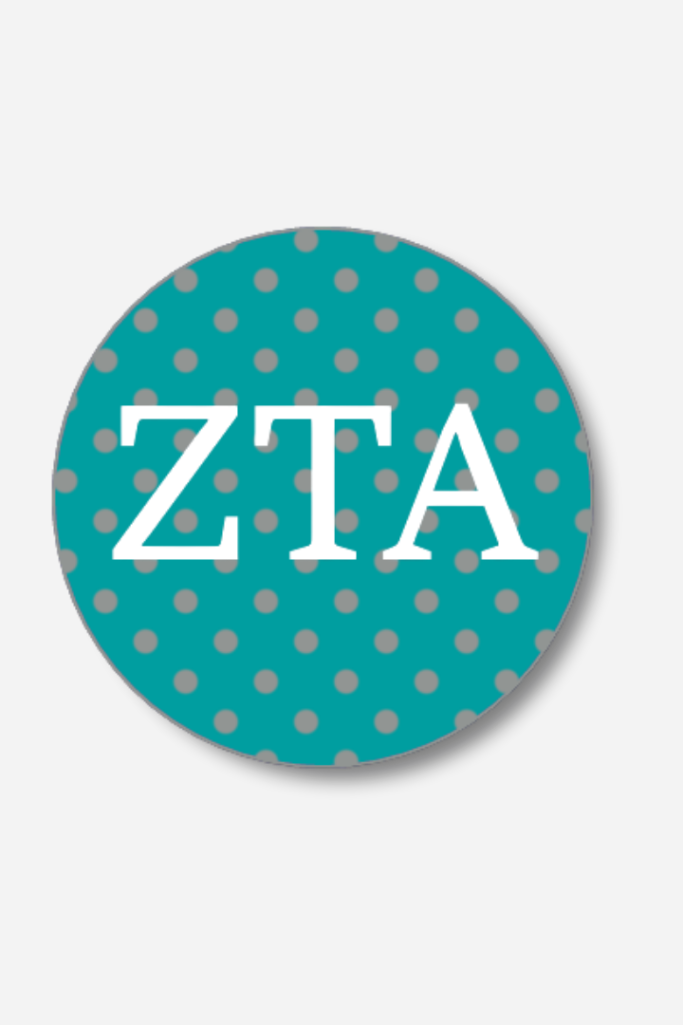 Good Vibez Collegiate - Zeta Tau Alpha Dots Button