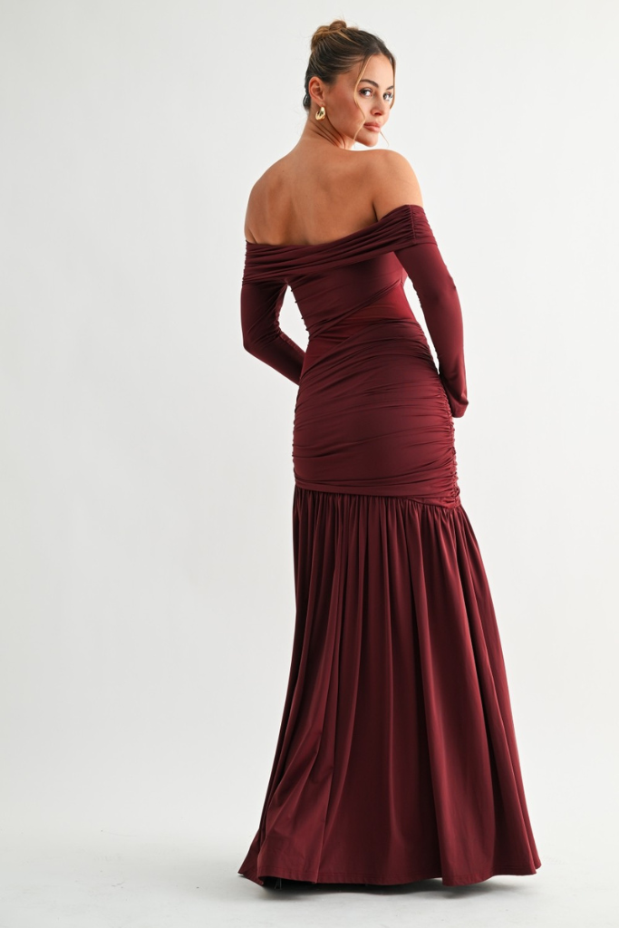 Phreya Enchanting Maxi Dress - Burgundy