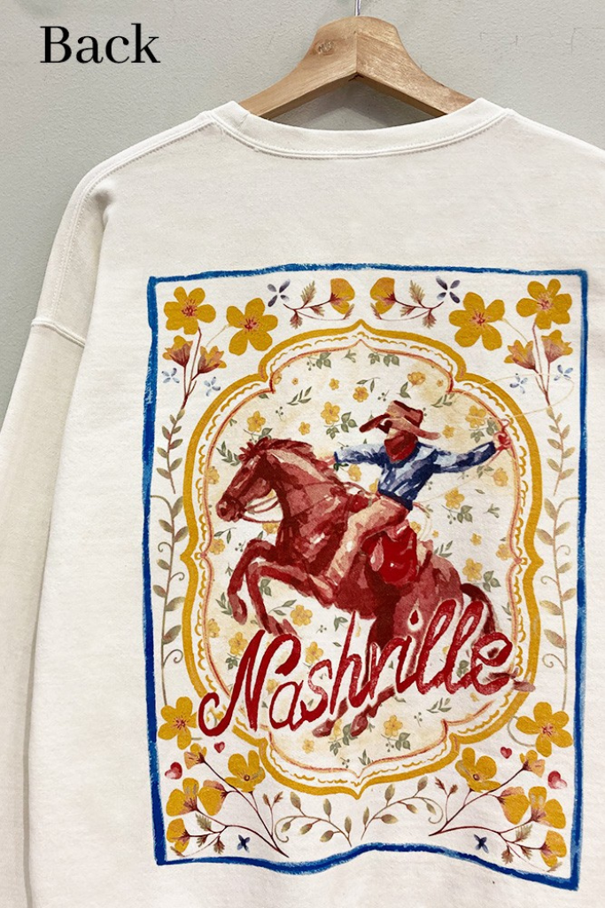 Nashville Graphic Sweatshirt - Cream