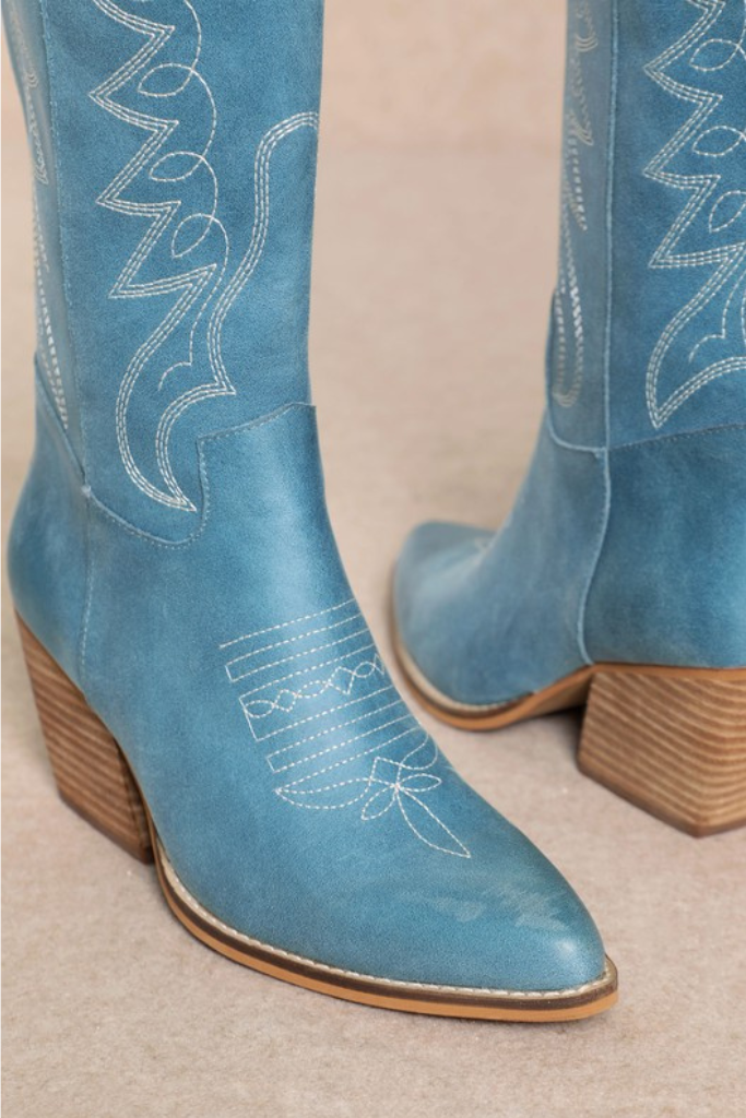 Indy Cowgirl Boot- Blue