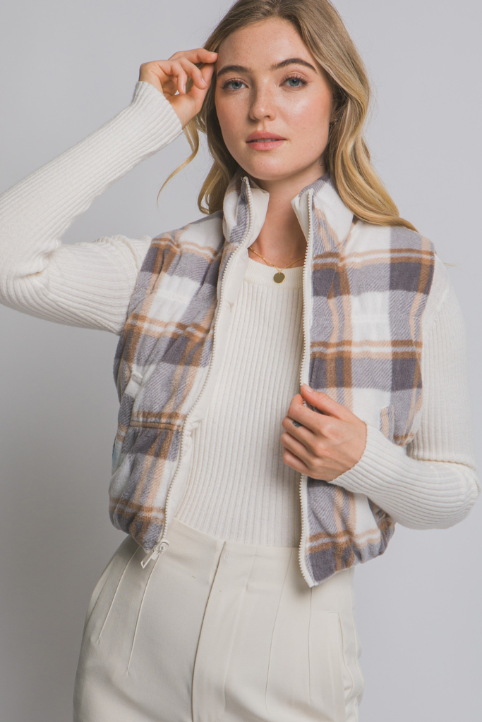 Fast Track Reversible Vest - Ivory