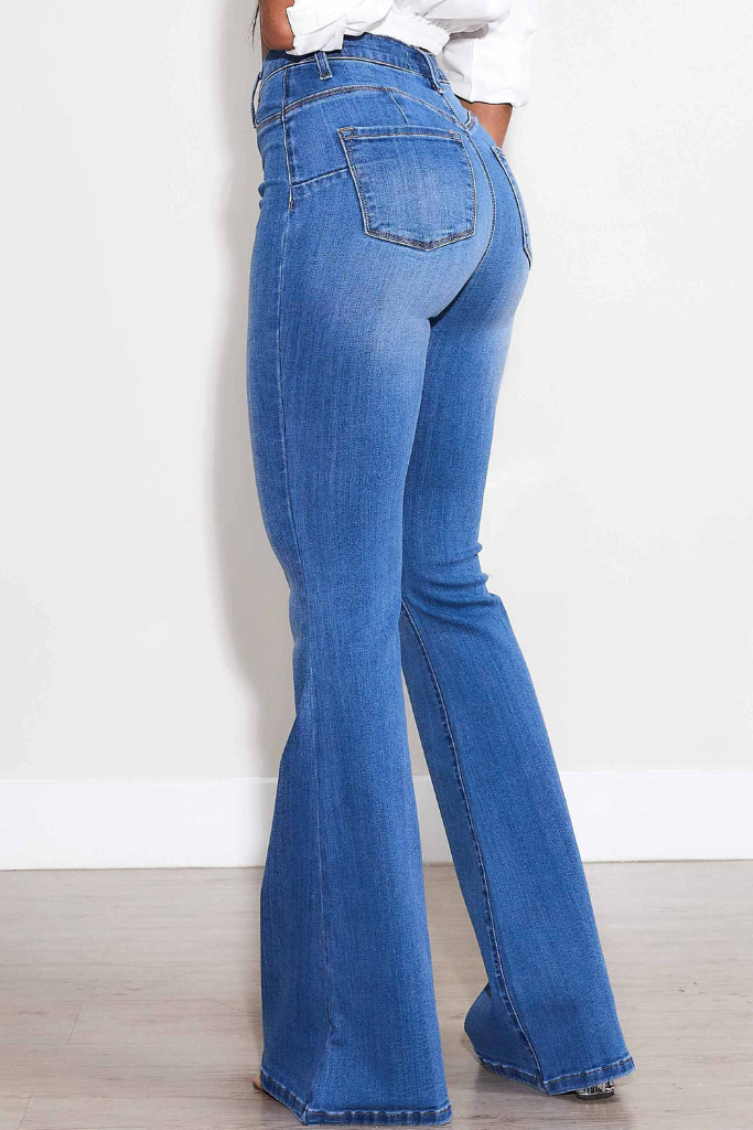 For The Day Flare Jeans - Medium Wash