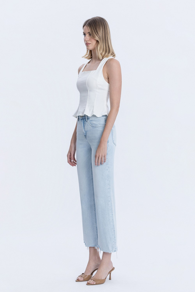 Jesmine Wide Leg Jeans - Light Wash