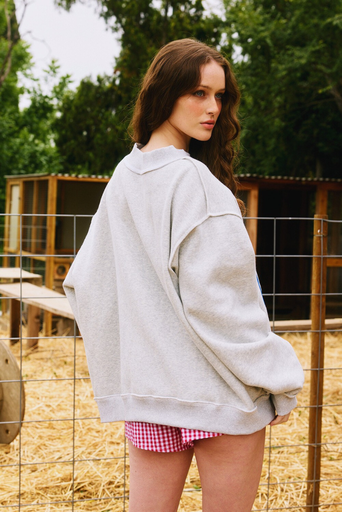 Run Around Sweatshirt - Heather Grey