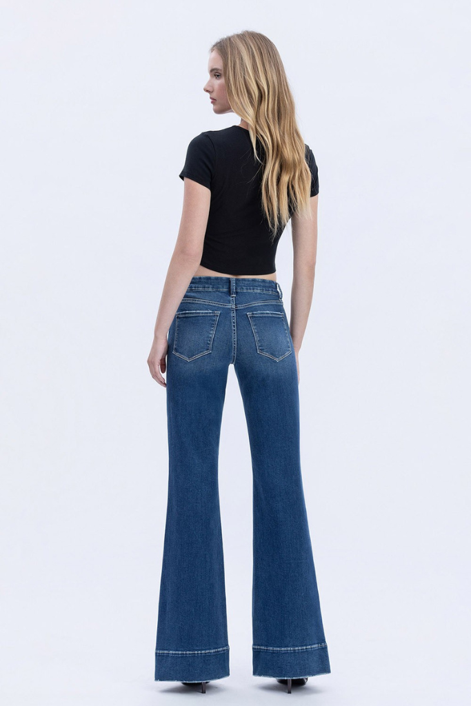 So Vain Flare Jeans - Dark Wash