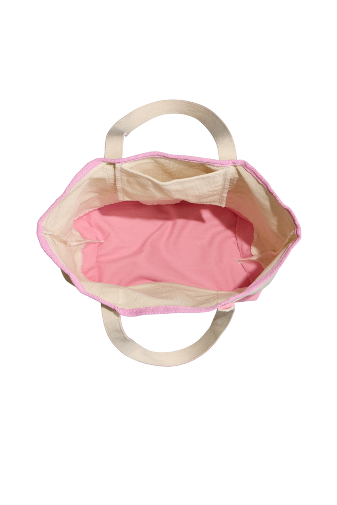 Cotton Canvas Tote - Pink
