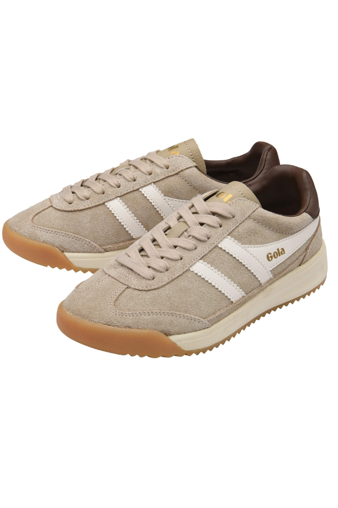 Gola Tornado '88 Sneaker - Bone/ Off White/ Dark Brown