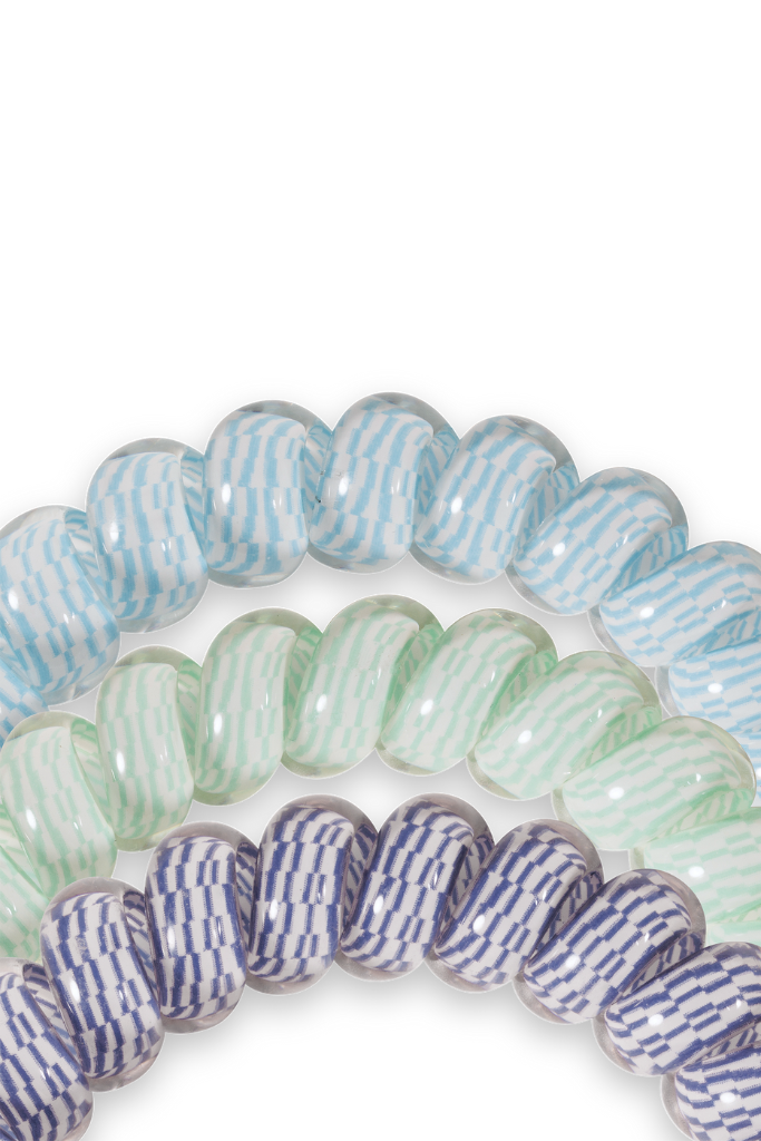 TELETIES - Large Spiral Hair Coil - Totally Turquoise