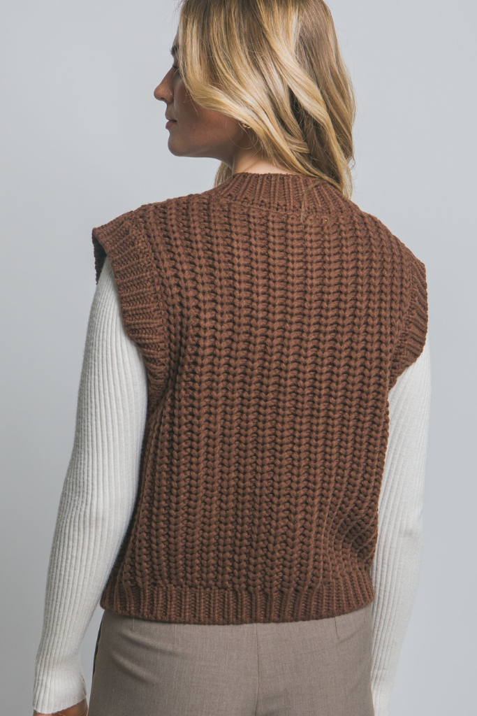 Sweet Enough Knit Sweater - Brown