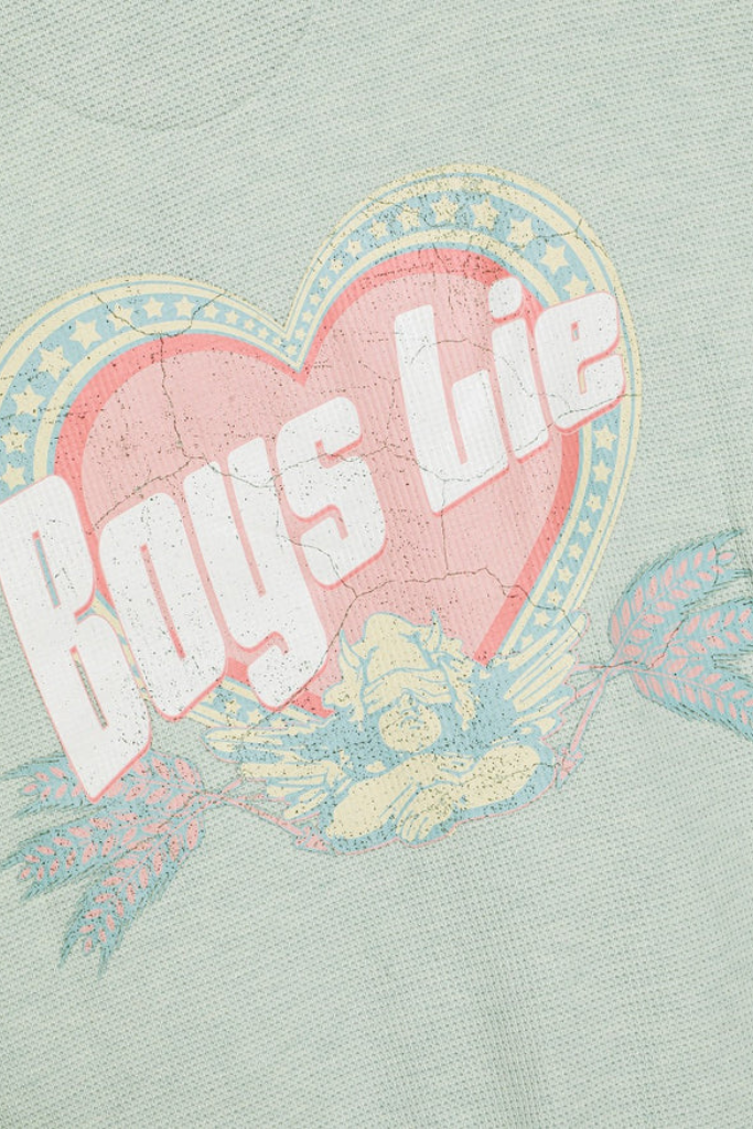 Boys Lie Breakfast Beers Kara Crewneck - Pastel Sage