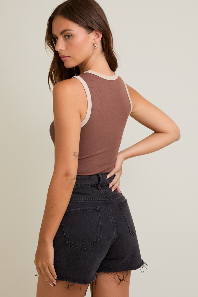 Wondering More Bodysuit- Brown