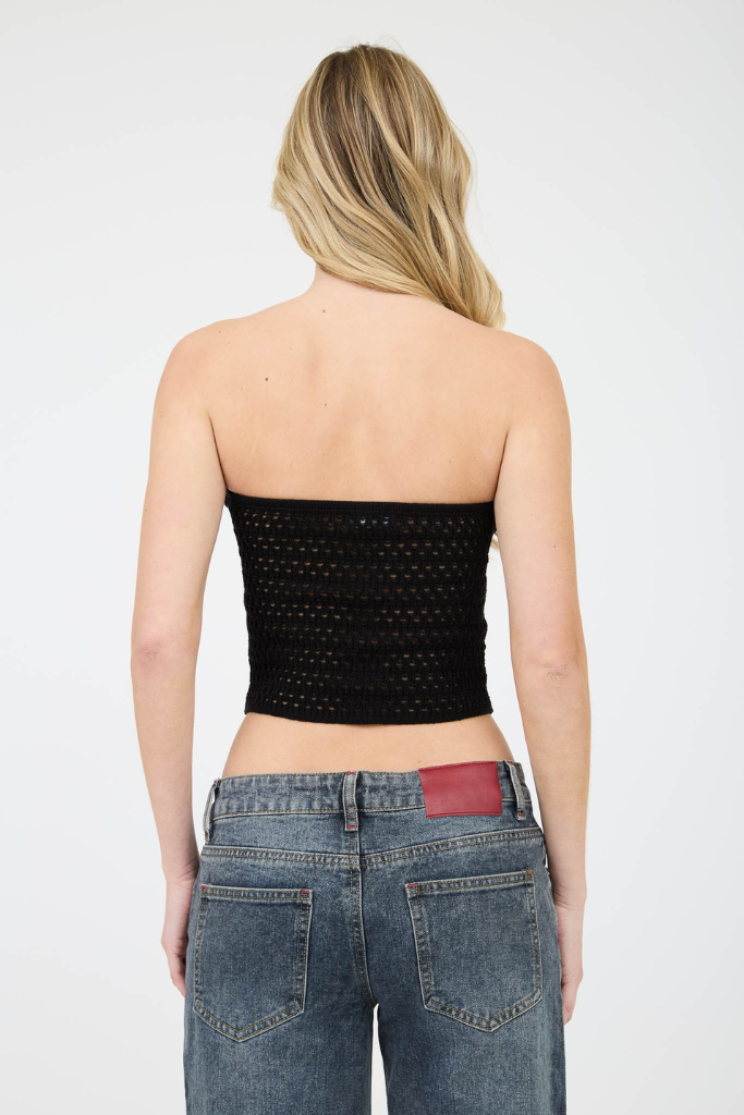 Limitless Crochet Tube Top - Black
